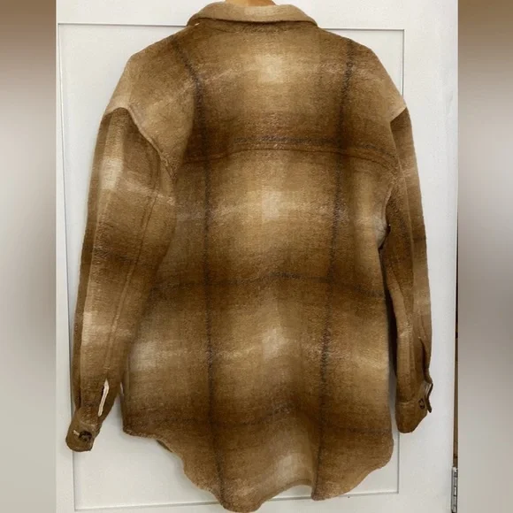 New Wilfred Free The Ganna Shirt Jacket Size XL COLOUR Elaine WLDWD BROWN⭐️⭐️⭐️ - Picture 4 of 17